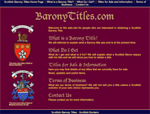 Tablet Screenshot of baronytitles.com